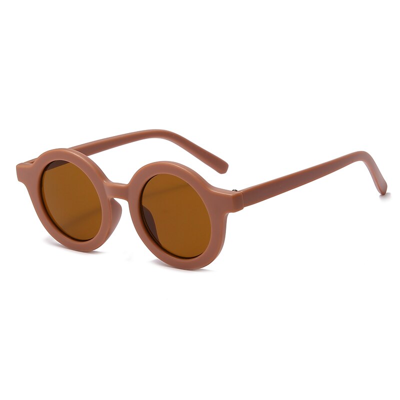 Children Polarized Sunglasses Rubber Round Unisex Boy Girl Famous Brand Sun Glases UV400 Kids Polaroid Sunglasses Tr90: 3-KPR09-C4