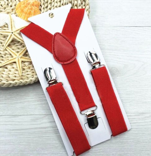 Brand Lovely Baby Boys Girls Clip-on Suspender Y-Back Child Elastic Suspenders 8Colors Overall Accessories