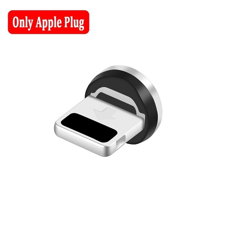 Cabo magnético tipo c micro usb c plugues de carregamento rápido telefone microusb tipo-c ímã carregador plug para iphone xr redmi k20 pro: Only IOS Plug