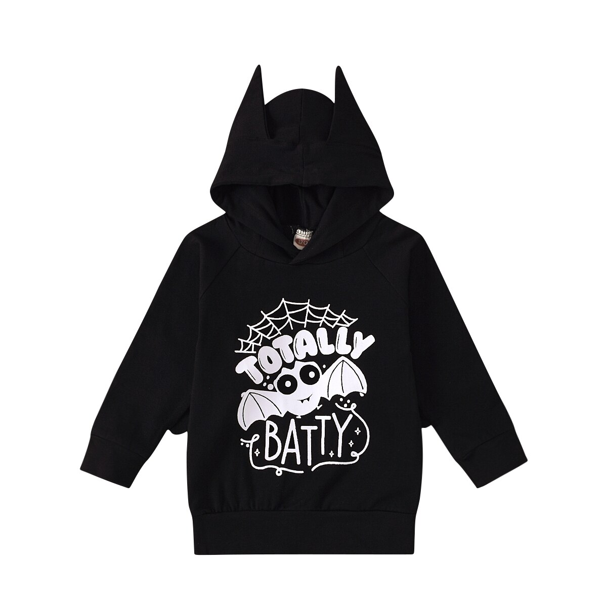 Nuovi Bambini Del Fumetto Pipistrello Lettera Felpata del Ragazzo di Autunno della Molla a maniche lunghe Caldo con Cappuccio Maglione Maglione 2-5 anni di