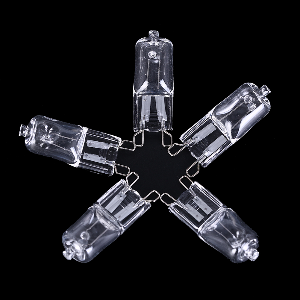 5 st / part dimbar  g9 halogenlampa 20w/40w/60w 220v 2900k varmvit för vägglampa klart glas med en inre låda