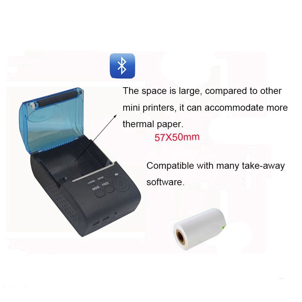 Thermal label printer POS Thermal Printer Mini 58mm USB POS Receipt Printer For Resaurant and Supermarket