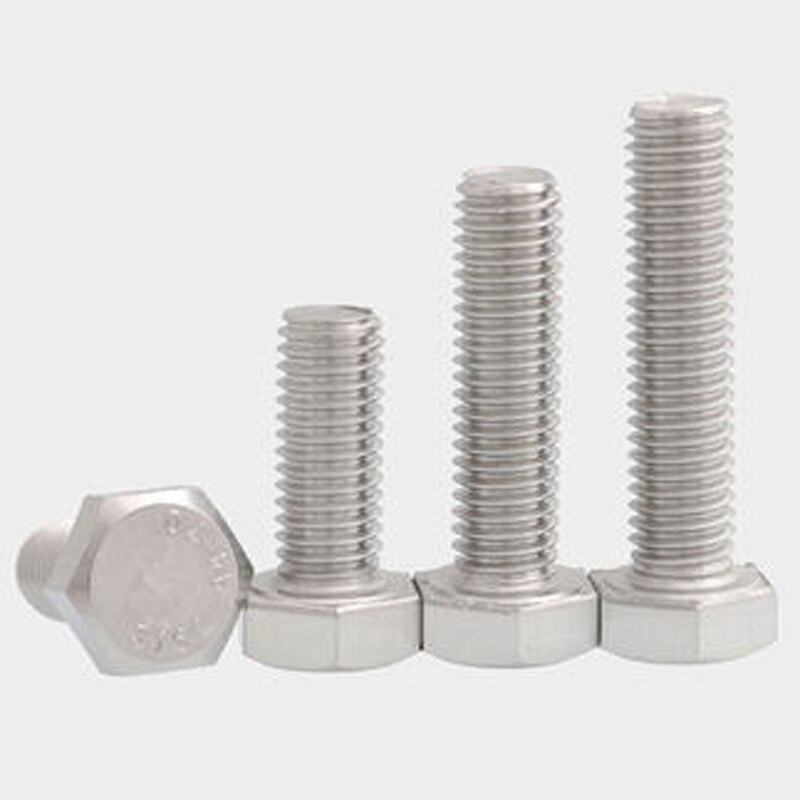 2pcs M14 external hexagon screw hex head bolt lengthen screws bolts 316 stainless steel 25/30/35/40-90mm length