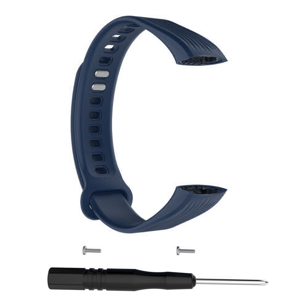 Bracelet pour Huawei Honor Band 3 montre intelligente Bracelet Bracelet réglable Bracelet de montre souple Silicone sport ceinture de remplacement: Dark blue