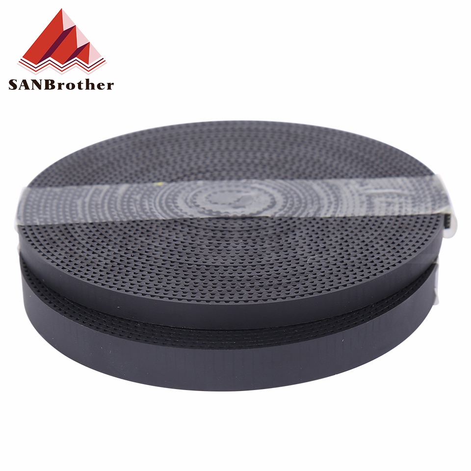 5m/10m//20m/50m/lot GT2-6mm / 10mm open timing belt GT2 belt Rubber Aramid Fiber cut to length for 3D printer