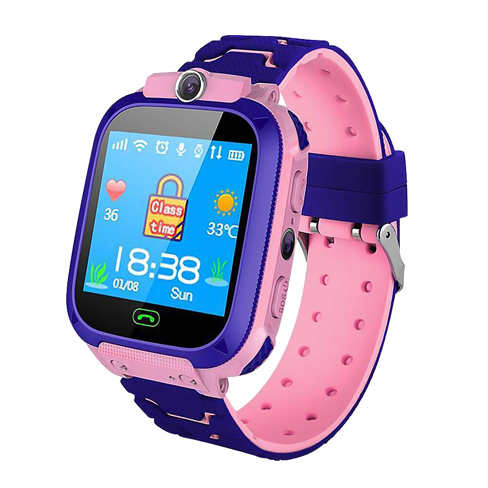 Q12 freundlicher Clever Uhr SOS Telefon Uhr Smartwatch Für freundlicher Jungen Mädchen Armbinde Armbinde Clever IP67 Tracker freundlicher Uhren: Rosa