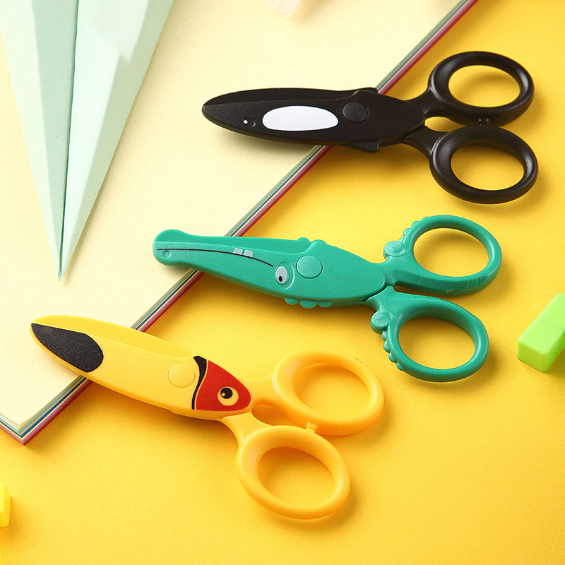Cartoons Mini Scissors Kindergarten Manual Round H... – Grandado