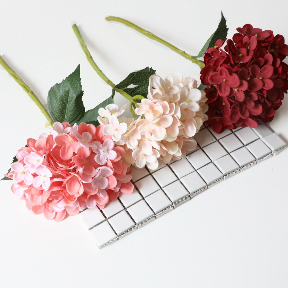 1 bukett bryllup kunstig peon hortensia familie bryllup bursdag år valentinsdag dekorasjon