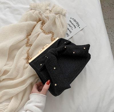 blendend Großen Bogen Süße Mädchen Frauen Geldbörsen und Handtaschen Crossbody-tasche Schulter Kette Tasche Weibliche Handtasche Totes für Weibliche beutel: Schwarz