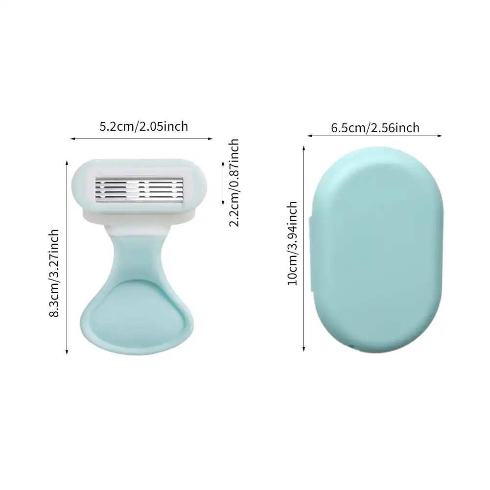 Maquinilla de afeitar de seguridad para mujer, 1 Uds., cuchillas de afeitar Manual de acero inoxidable para Barba, pelo corporal B Ikini, afeitadora de axilas y muslos, afeitado portátil