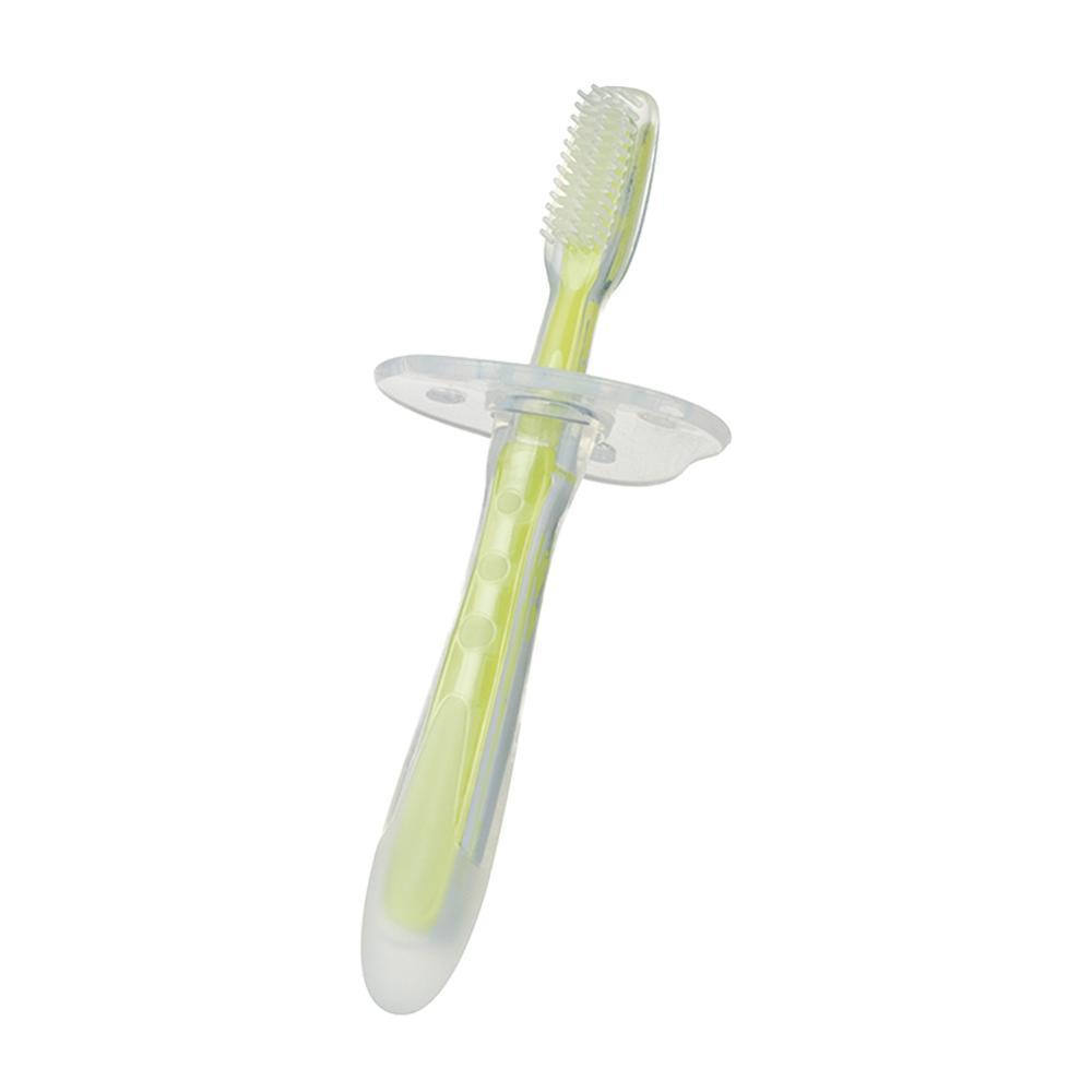 Silicone Bambino Spazzolino Da Denti Pulizia dei denti Del Bambino Dei Bambini Infantili Strumento Pennello Denti di Formazione Spazzola Bocca Pulita Prodotti: green