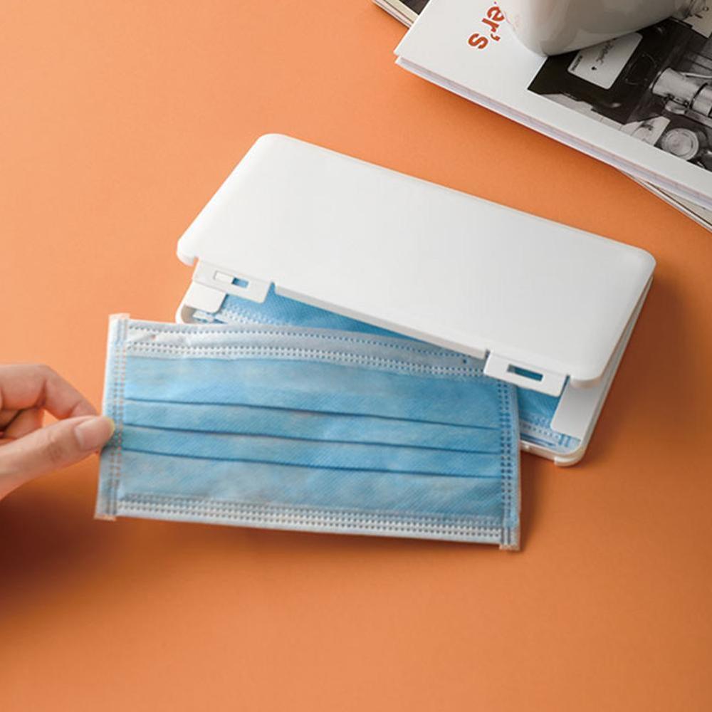 Portable Dustproof Moisture-proof Storage Box Mask Box Temporary Folder Student Storage Mask Case Band-aid Box Storage