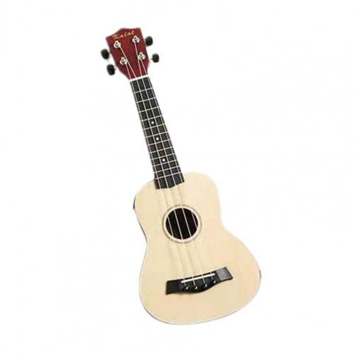 Ukulele Exquisite Musical Learning 4 Strings Children Colorful Wood Ukulele for Beginner: Log Color