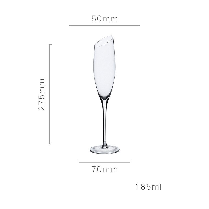 Verres en biseau en cristal Transparent, verres colorés, Style nordique Ins, changement de couleur, tasse à vin: A