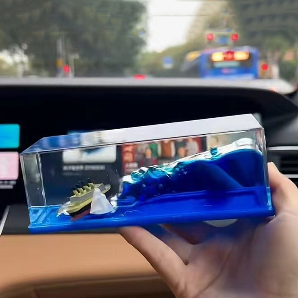 Kreuzfahrt Schiff Flüssigkeit Drift Flasche Flüssigkeit Flüssigkeit Schiff Dekor Sanduhr Wohnzimmer Dekoration Stiefel Meer Ornamente Dekoration Für Auto