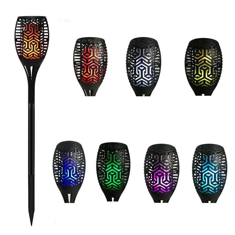 LED Solar Flame Lights Outdoor Dancing Flame Torches Lamp Solar Garden Lights Landscape Light Garden Decoration for Patio Path