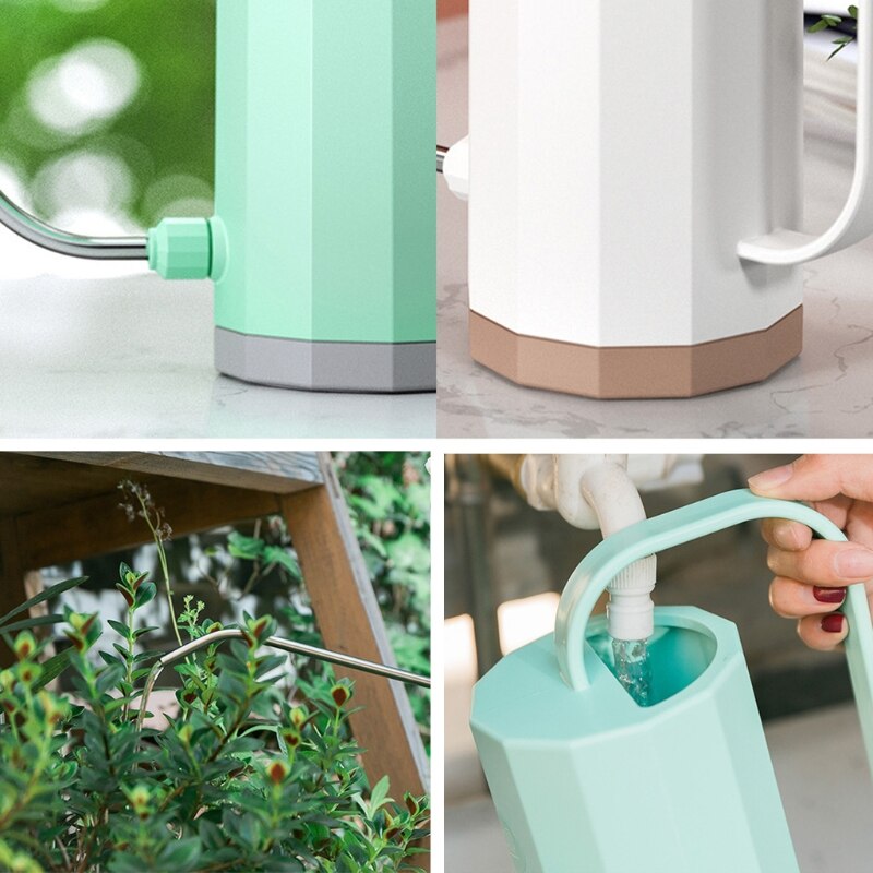 1.2L narzędzia ogrodnicze plastikowa roślina zraszacz praktyczna konewka nawadnianie domu kwiaty czajnik cylindryczny uchwyt L