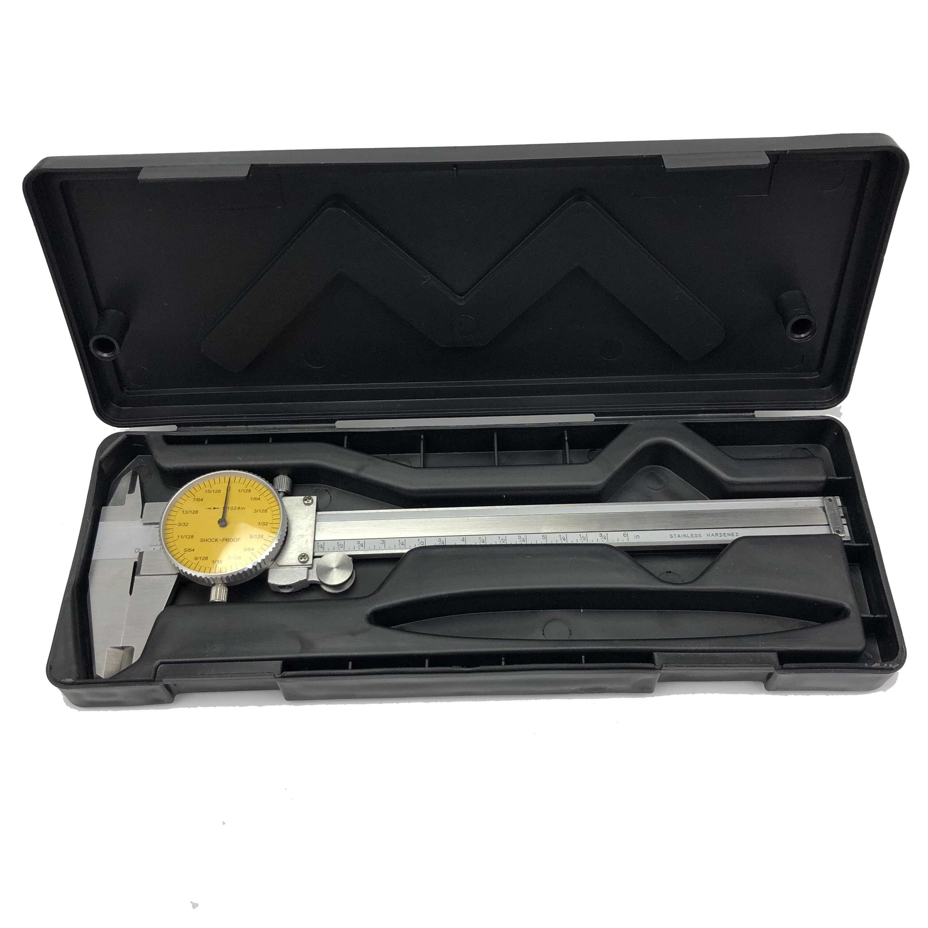 Micrómetro de precisión de 0-150mm y 0,02mm, calibrador Vernier de acero inoxidable, tamaño de 6 pulgadas y 1024 pulgadas