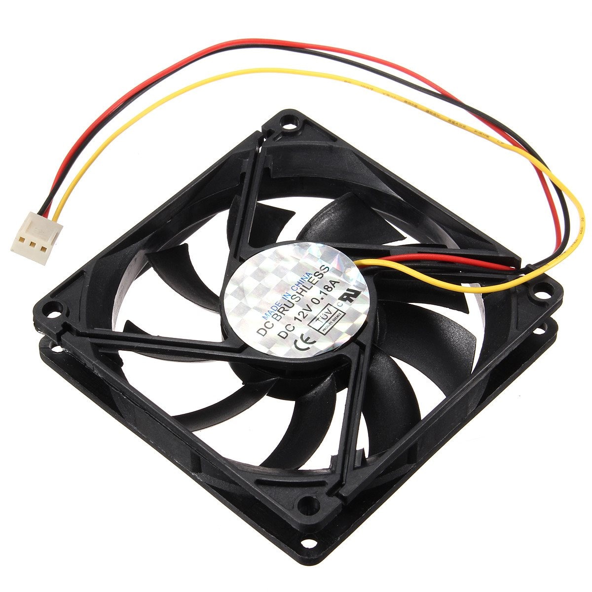 LEORY DC 12V 3 Lijnen Cooling Fan 80mm x 80mm x 15mm 3 Pin Plastic Universele koeling Koeler PC CPU Fans Luchtstroom Voor Computers