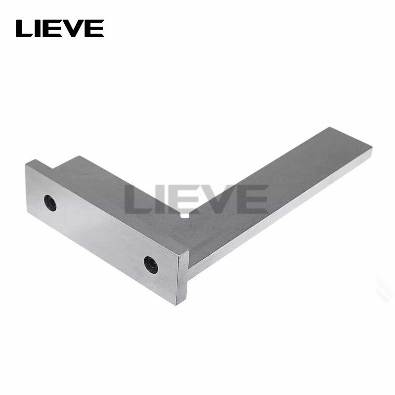 Right Angle Ruler High Accuracy Engineer Square Stainless Steel 90 Degree with Seat 150x100mm/ 200x130mm Measuring Ruler