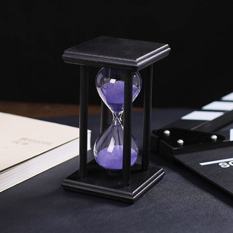 Popxstar  30/60 Minutes Hourglass Kitchen School Modern Wooden Sandglass Home Decoration Gift main image 0
