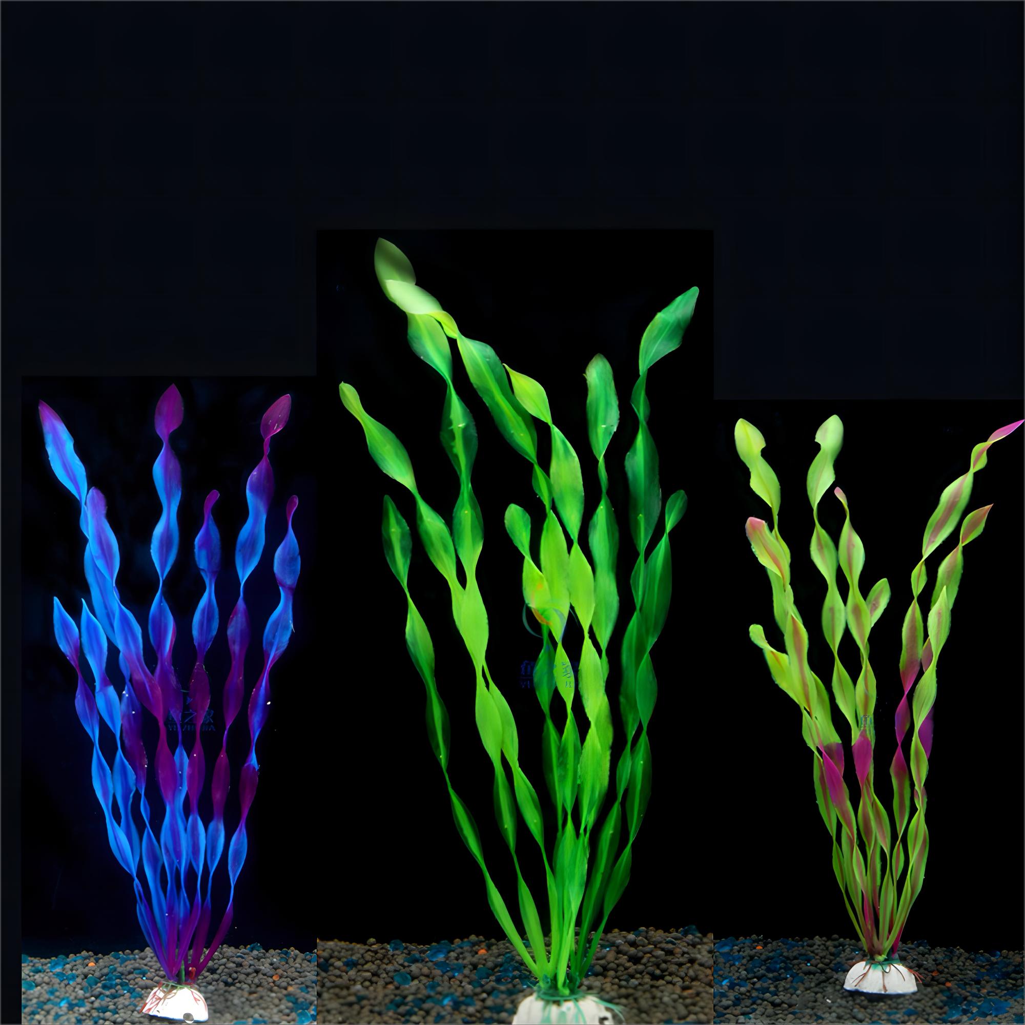1 Pc Kunststoff Aquarium Künstliche Wasserpflanze Dekoration Simulierte Algen Wasserpflanze 3 Farben Unterwasser Pflanze Dekoration