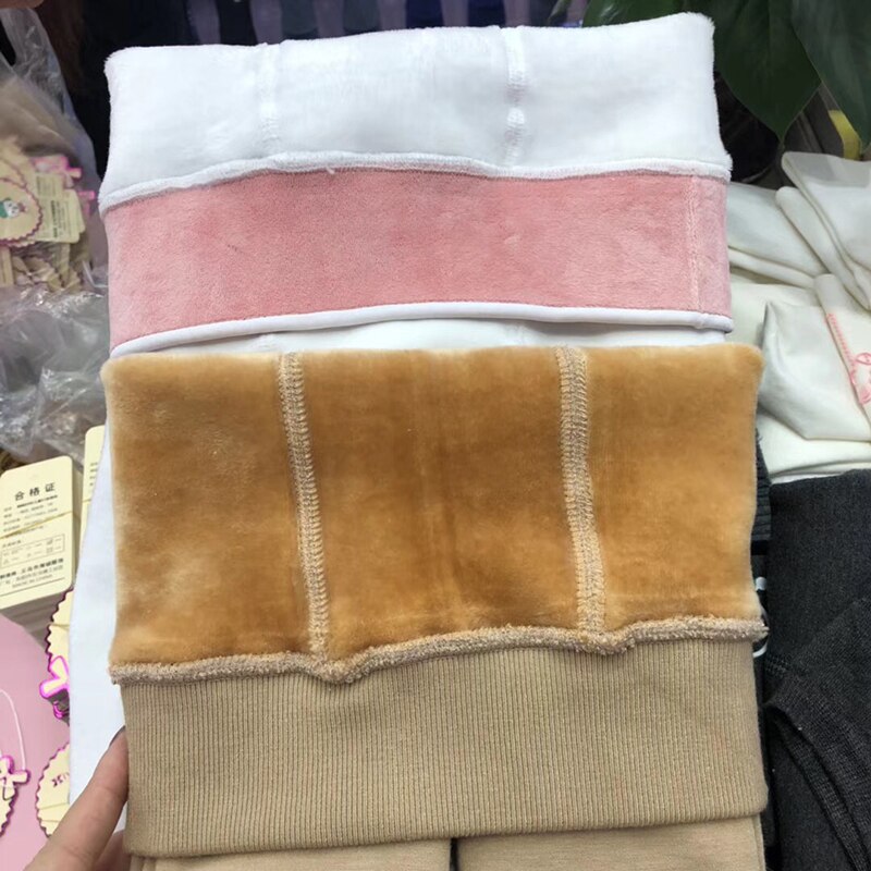 Winter Meisjes Panty Fluwelen Effen Zwart Wit Warme dikke Dans Panty voor 4-15T Kinderen Meisjes winter Panty S/M/L