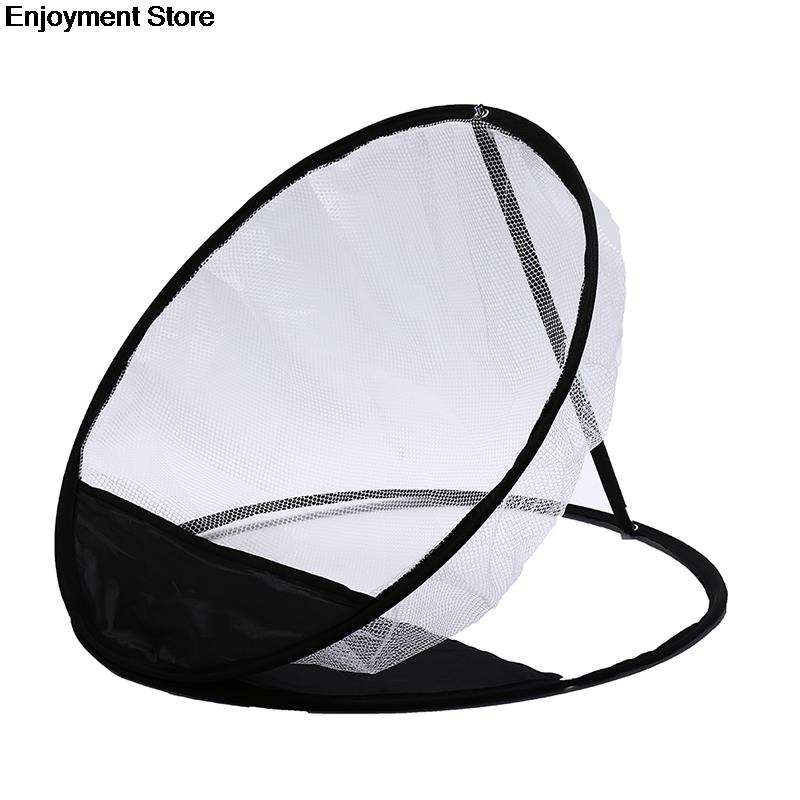 1pc Portable Golf Training Chipping Net Black PP + Nylon + Mesh Material Hitting Aid Golf Practice Net Cage Indoor Outdoor Bag