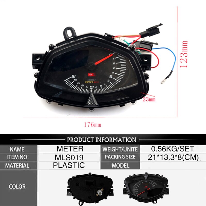 Motorcycle Tachometer Digital Odometer Speedometer Meter Gauge Moto Tacho Instrument For Yamaha LC135 LC 135 Water Temperature