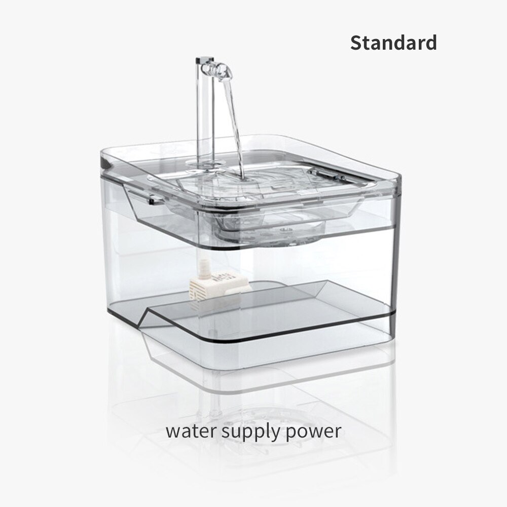 Pet Automatic Water Dispenser Cat Drinking Fountain Intelligent Infrared Induction Electric Water Feeder Depth Filtering: Standard