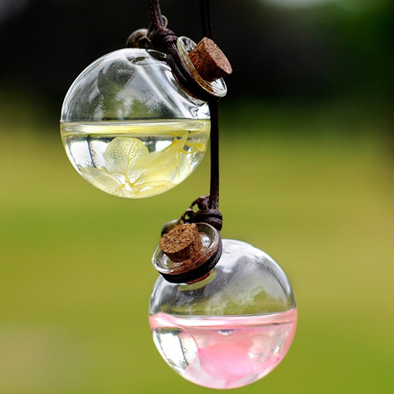 1pc auto parfumflesjes luchtverfrisser met etherische oliën van bloemen auto ornament parfum hanger lege hangende fles auto-styling: Klein