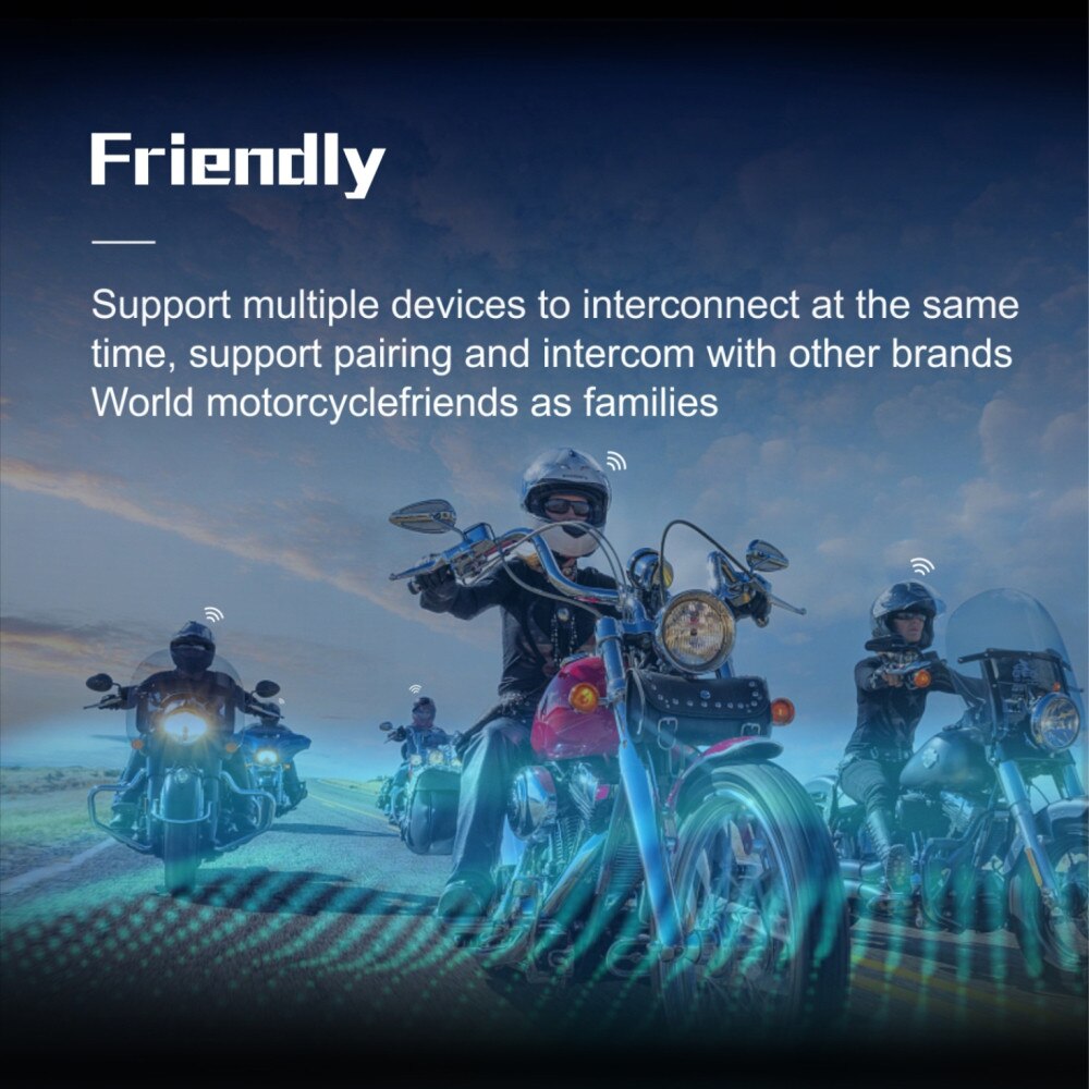 Model BT-12B Bluetooth Intercom Motorhelm Headset Draadloze Bluetooth Hoofdtelefoon Luidspreker Handsfree Intercom