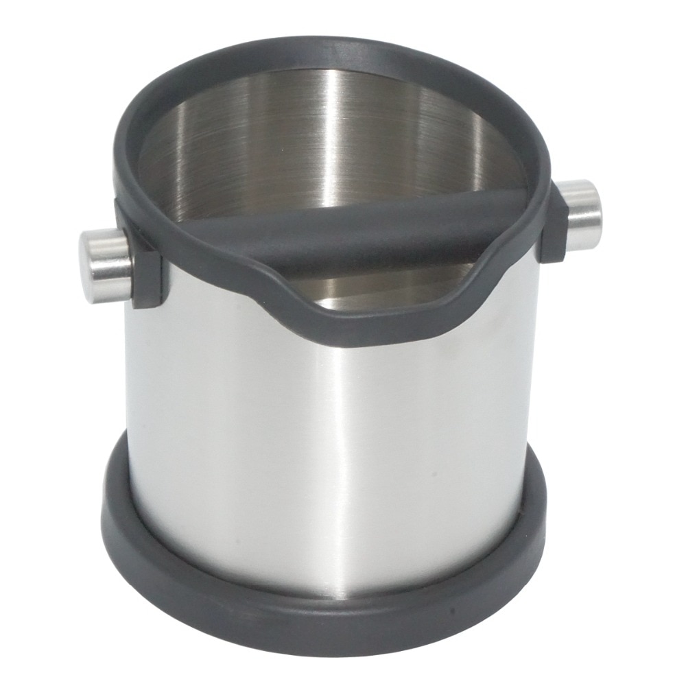 1800 ml Edelstahl Kaffee klopfen Kasten Espresso Mahlen Behälter Abfall Behälter Kaffee Werkzeuge für Barista + Nicht-Unterhose Basis
