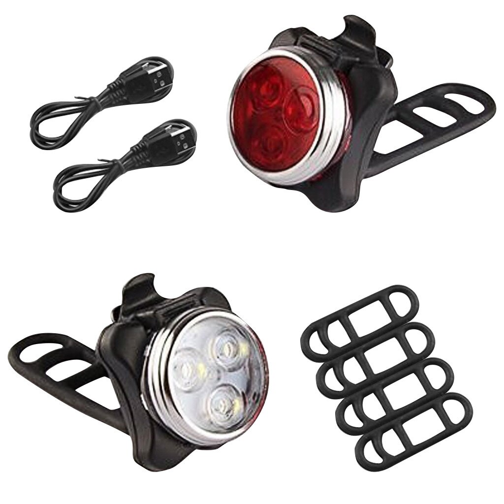 40 # Usb Oplaadbare Fiets Licht Mountainbike Super Licht Opladen Achterlicht Outdoor Koplamp Front Staart Clip: Default Title