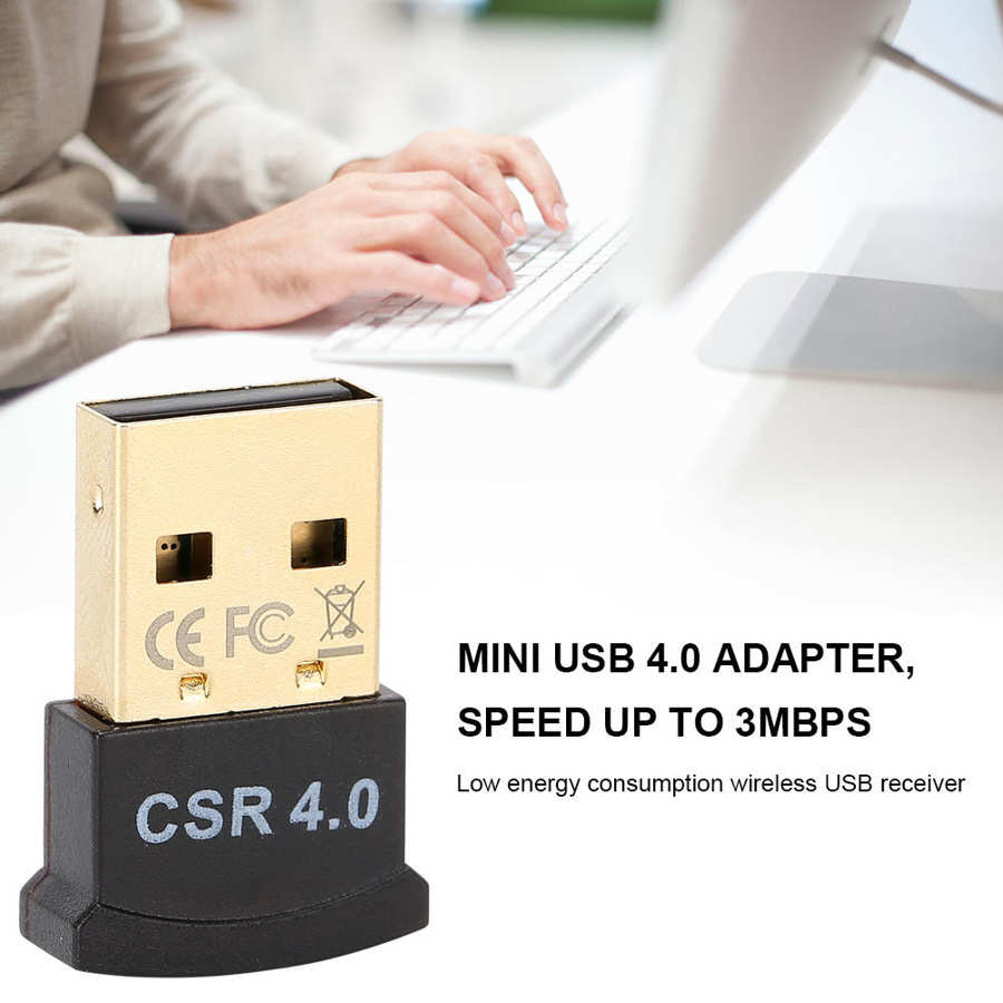 Wireless 4.0 Bluetooth Adapter USB 2.0 Mini BT Receiver Transmission Supports Multiple Languages Bluetooth Receiver Transmitter