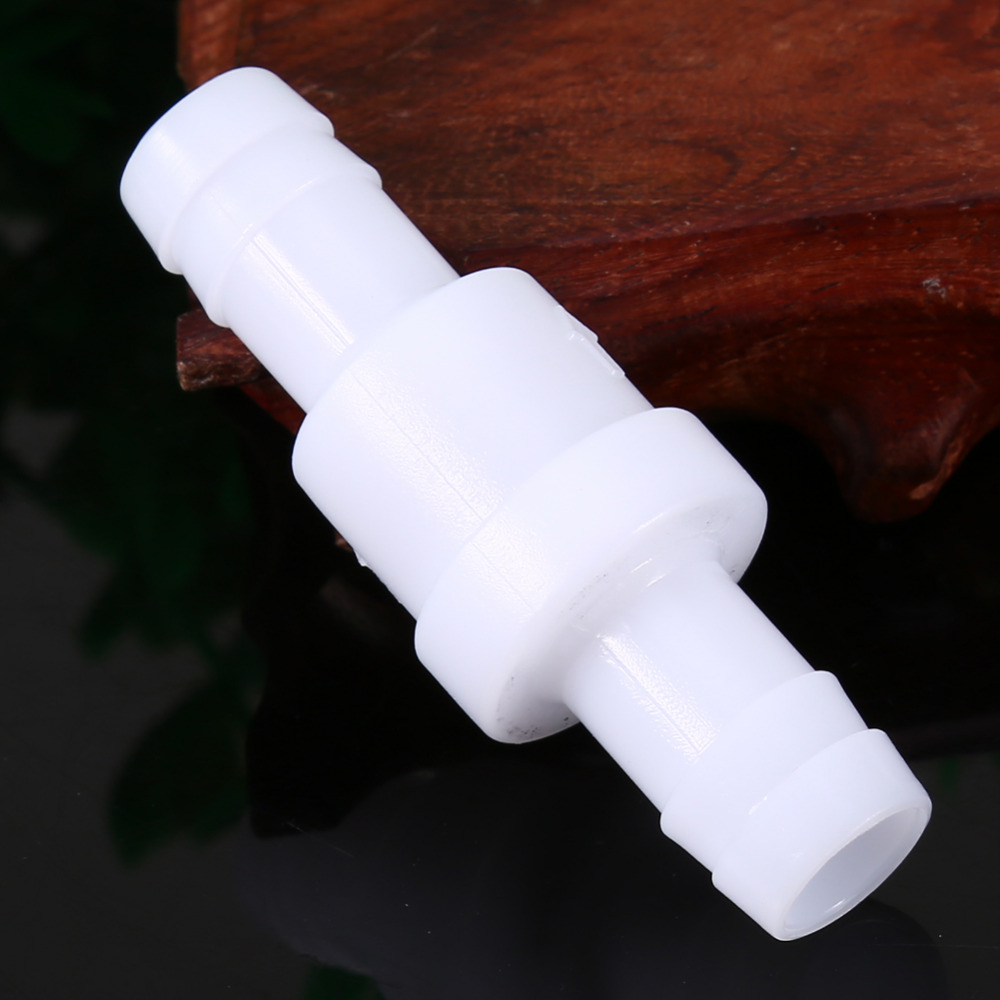White Plastic One Way Inline Check Valve Gas Liquid Water 4mm / 6mm / 8mm / 12mm