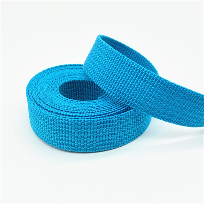 2 jardy 20mm płótno wstążka saszetka na pasek taśma nylonowa taśma zwierzę domowe taśma plecakowa taśma szyta torba akcesoria robić paska # RoLi: jezioro niebieski