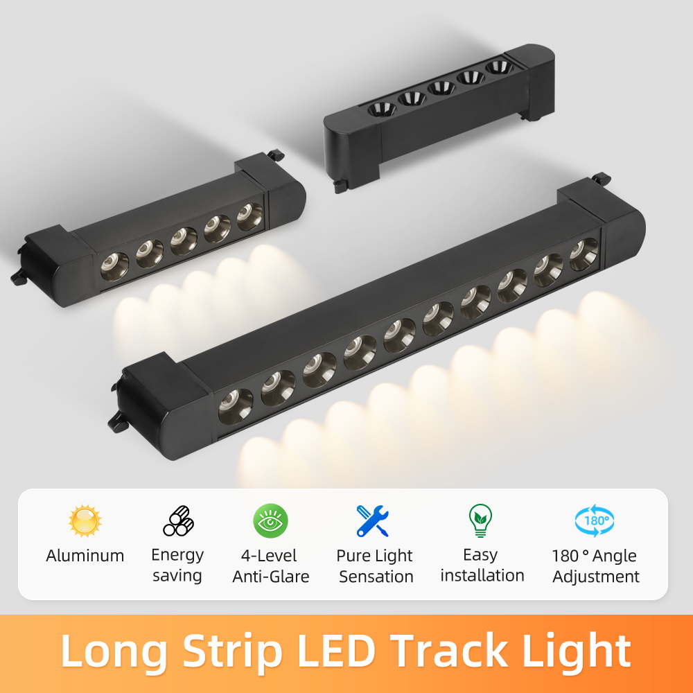 Set completo di luci a binario a LED 85 ~ 264V Faretto moderno per interni per la casa Soggiorno Negozio Plafoniera Illuminazione a binario