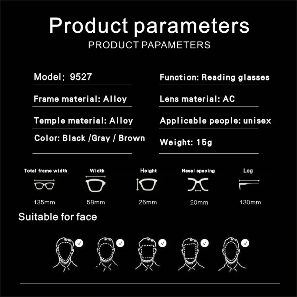 Lezers Opvouwbare Leesbril voor Mannen Regels voor Mannen Verziend Bril Vrouwen Vrouwelijke Frame Bril Dames 2.0