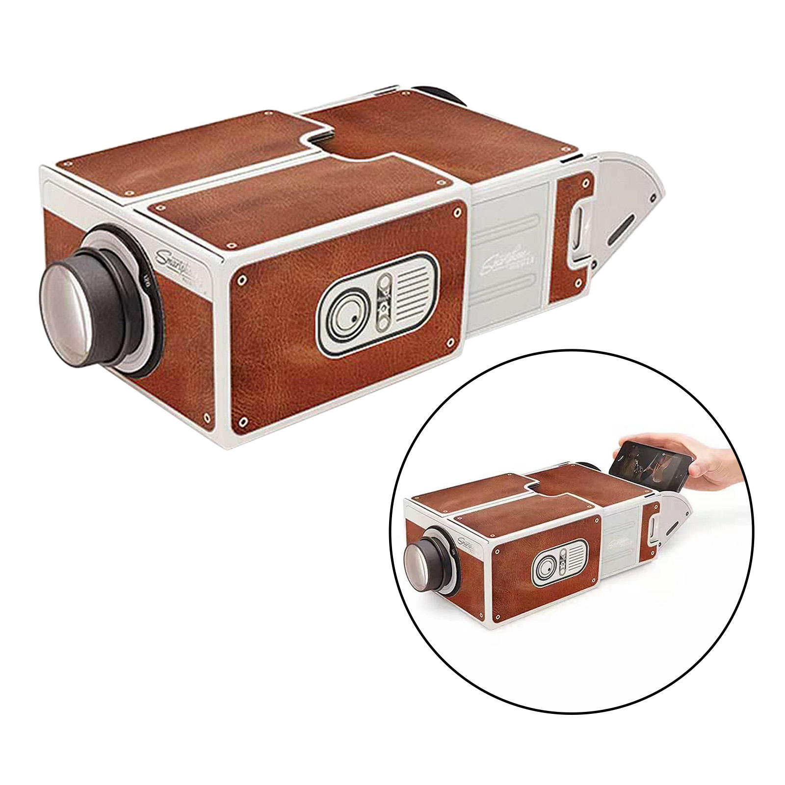 Smart Phone Projector Home Theater Cinema for Android/iPhone videos Watching