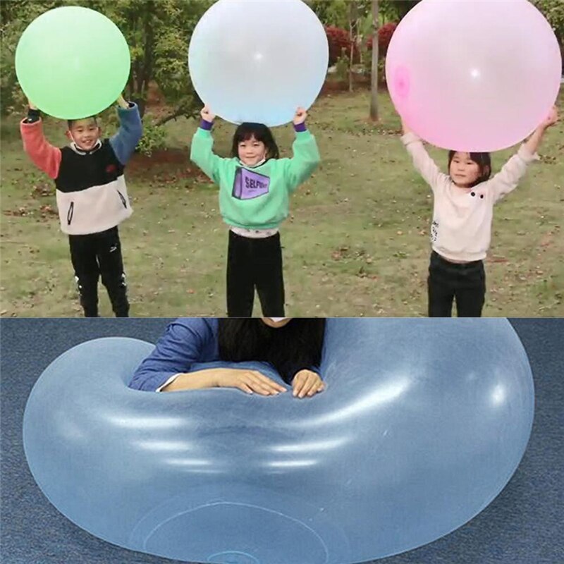 Magic Ball Bubble Giant Amazing Bubble Ball Blow Up Balloons Toy Fun Party Summer Game Bubble Ball Stress Ball Bath Outdoor Toys