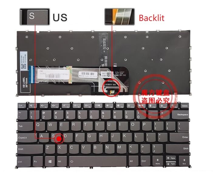 US Keyboard with Backlit for Lenovo IdeaPad 5 14IIL05 14ITL05 Flex 5 14ARE05 5-14IIL05 Flex 5-14IIL05 5-14ARE05: backlit