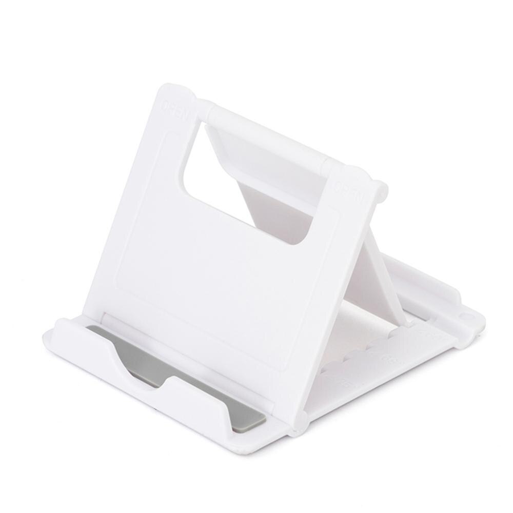 Universele Tafel Mobiele Telefoon Ondersteuning Houder Voor Telefoon Desktop Stand Voor Ipad Samsung Voor Iphone X Xs Max Mobiele Telefoon houder: White