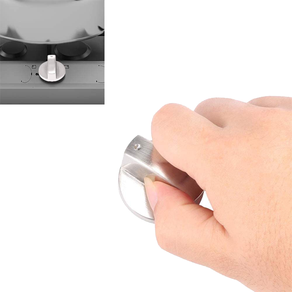 6Pcs Fornuis Knoppen, 6Mm Gasfornuis Knoppen Kachel Vervanging Metal Knoppen Accessoires Voor Keuken Gas Oven Knoppen