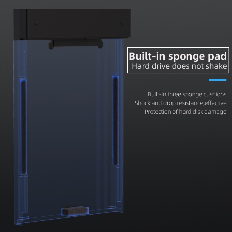 Custodia per HDD blueinfinite SATA a USB 3.1/3.0/2.0 10Gbps custodia per HDD esterna SATA portatile da 2.5 pollici tipo C 3.1 custodia per HDD esterna