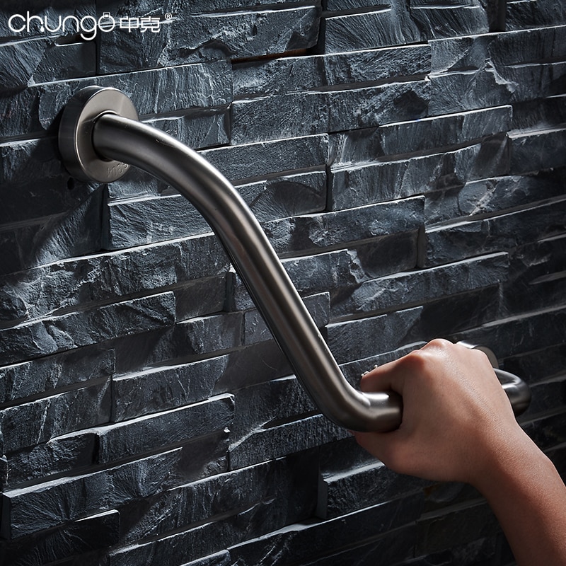 304 Edelstahl Galvanisieren Gebürstet Silber Schlecht Badewanne Handlauf Dusche Handgriff Sicherheit Griff Ältere Helfen Griff