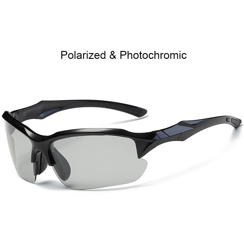 Fotokromiske fiskebriller polariseret  uv400 fisker solbriller unisex camping vandring briller sport løb cykelbriller: Fotokromisk