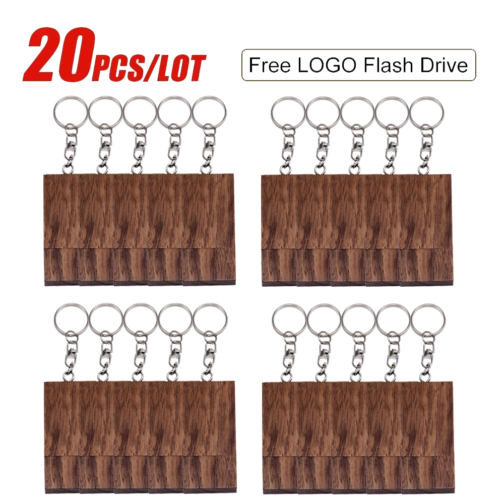 20 unids/lote, , unidad Flash USB 2,0 de madera, 128GB, 64GB, 32GB, 16GB, 8GB, memoria Stick, fotografía, de boda, logotipo personalizado gratis: Rosa / 16 GB