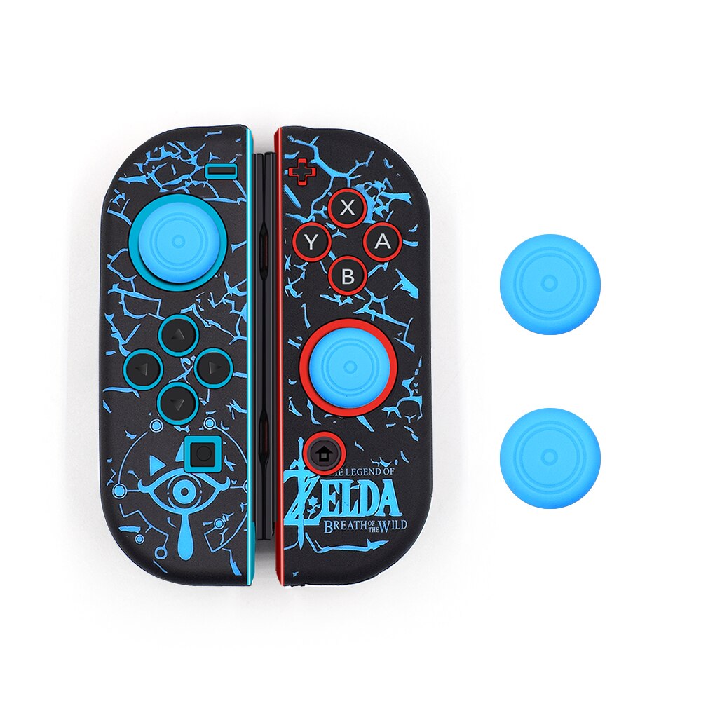 For Nintend Switch NS NX Joy-Con Soft Silicone Protective Skin Case +Grip Joystick Caps For Switch Joy Con Controller Cover: C