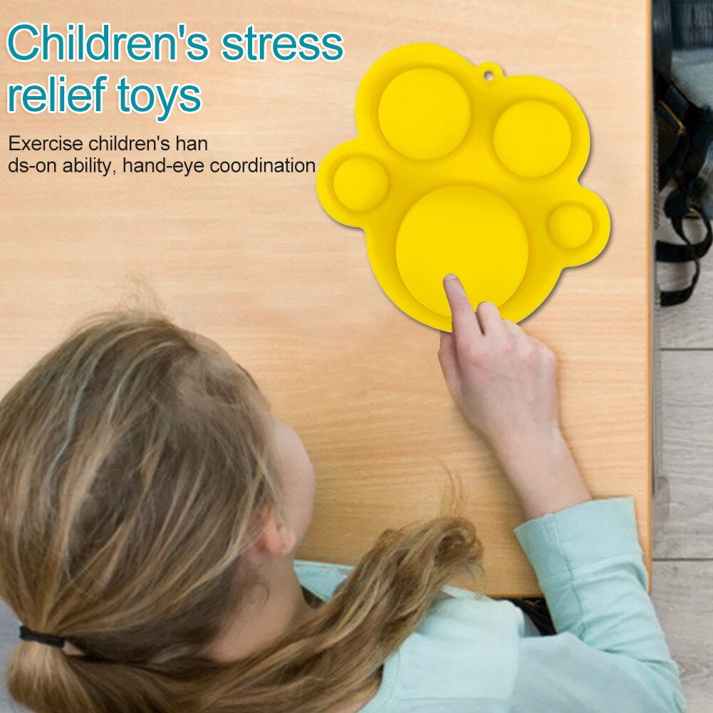 Giocattoli di decompressione di sicurezza in Silicone divertimento spremere dito esercizio bordo giocattoli di educazione precoce per lo sviluppo intellettuale
